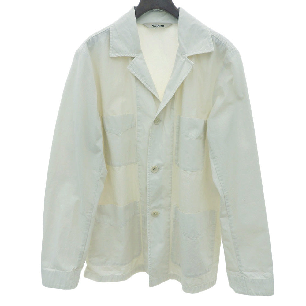 コットン シャツジャケット メンズ オフホワイト M CJ21 ジャケット M メンズ