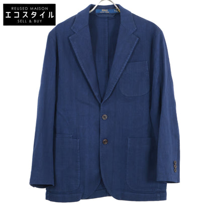 Blue Linen Blend Herringbone Sportcoat Jacket M Men's