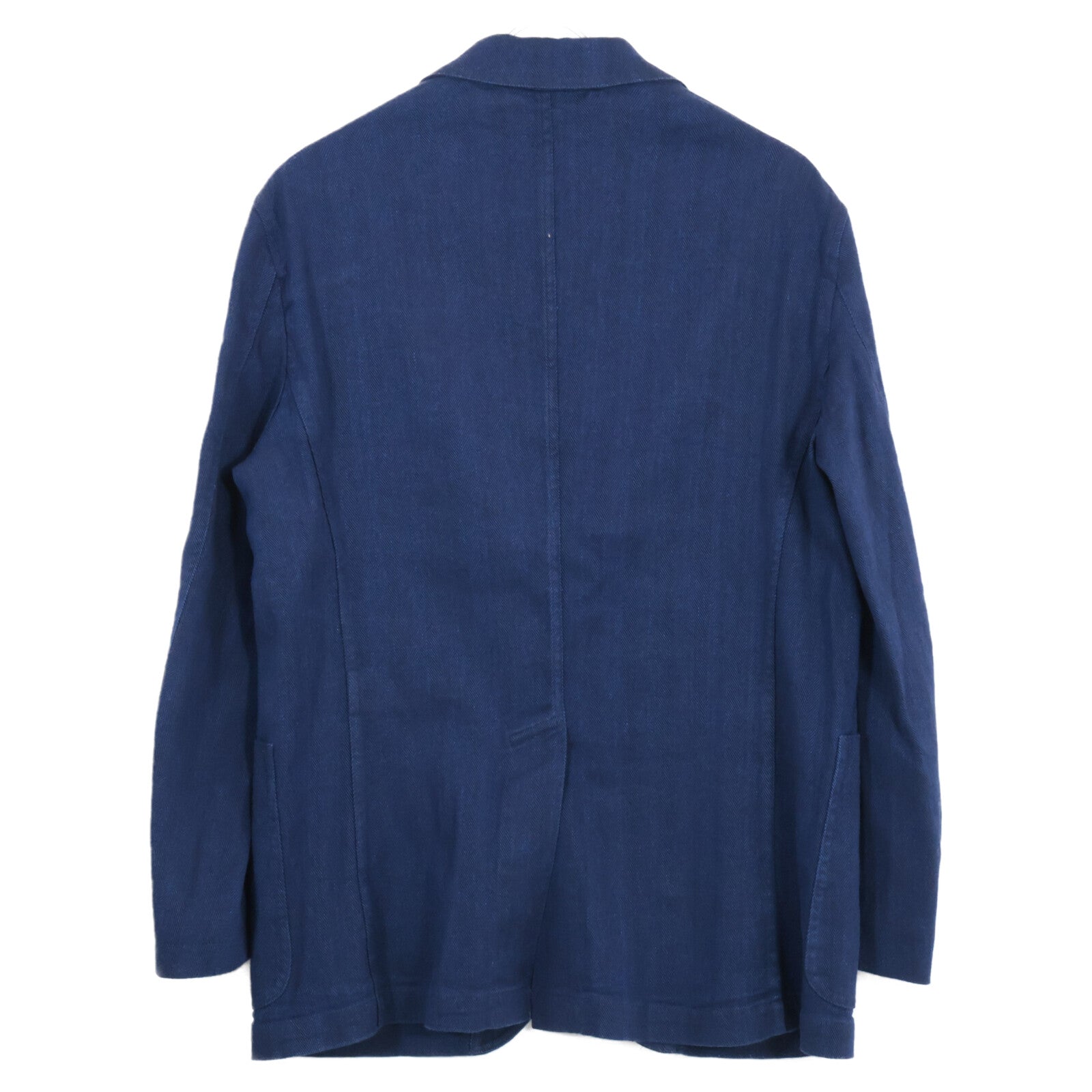 Blue Linen Blend Herringbone Sportcoat Jacket M Men's