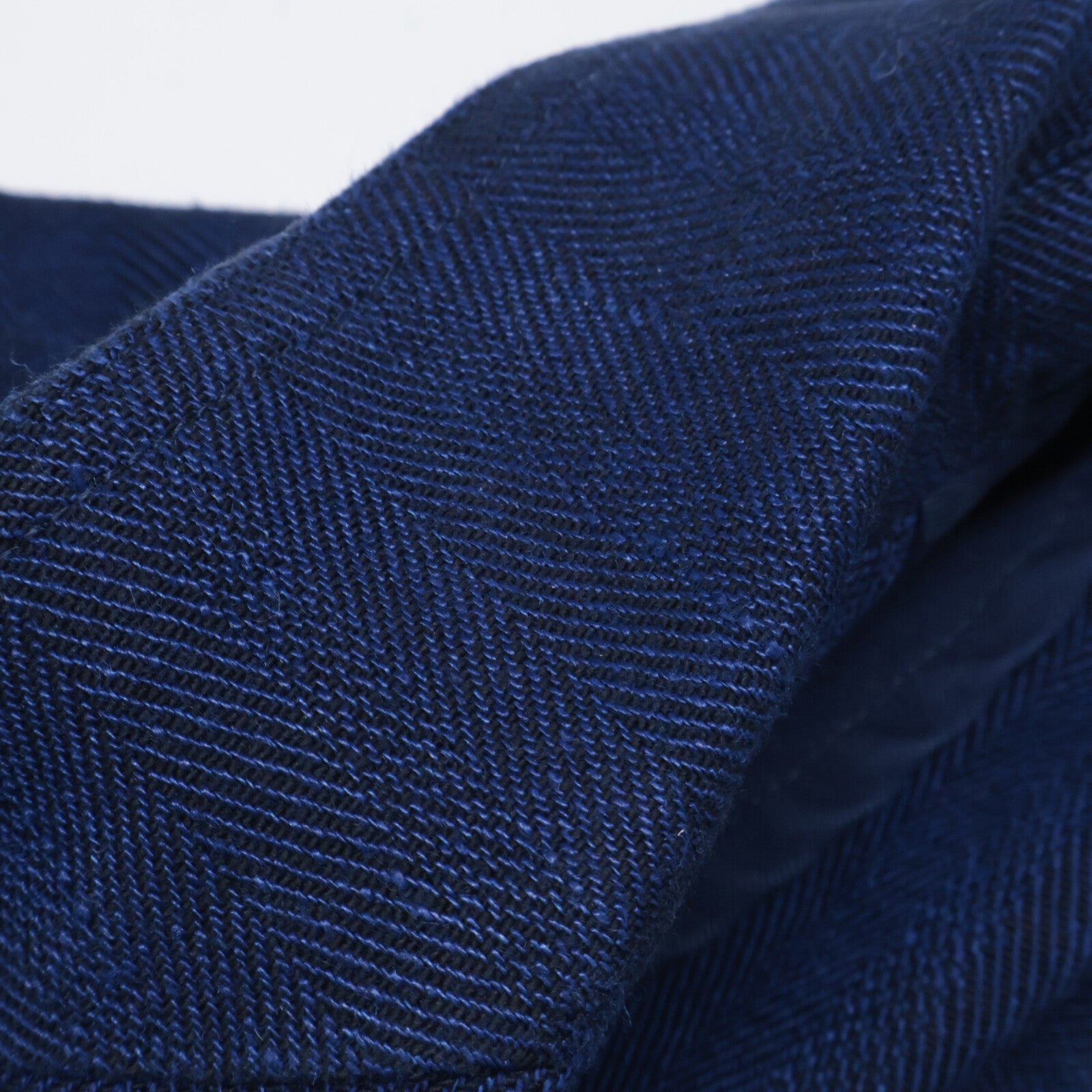 Blue Linen Blend Herringbone Sportcoat Jacket M Men's