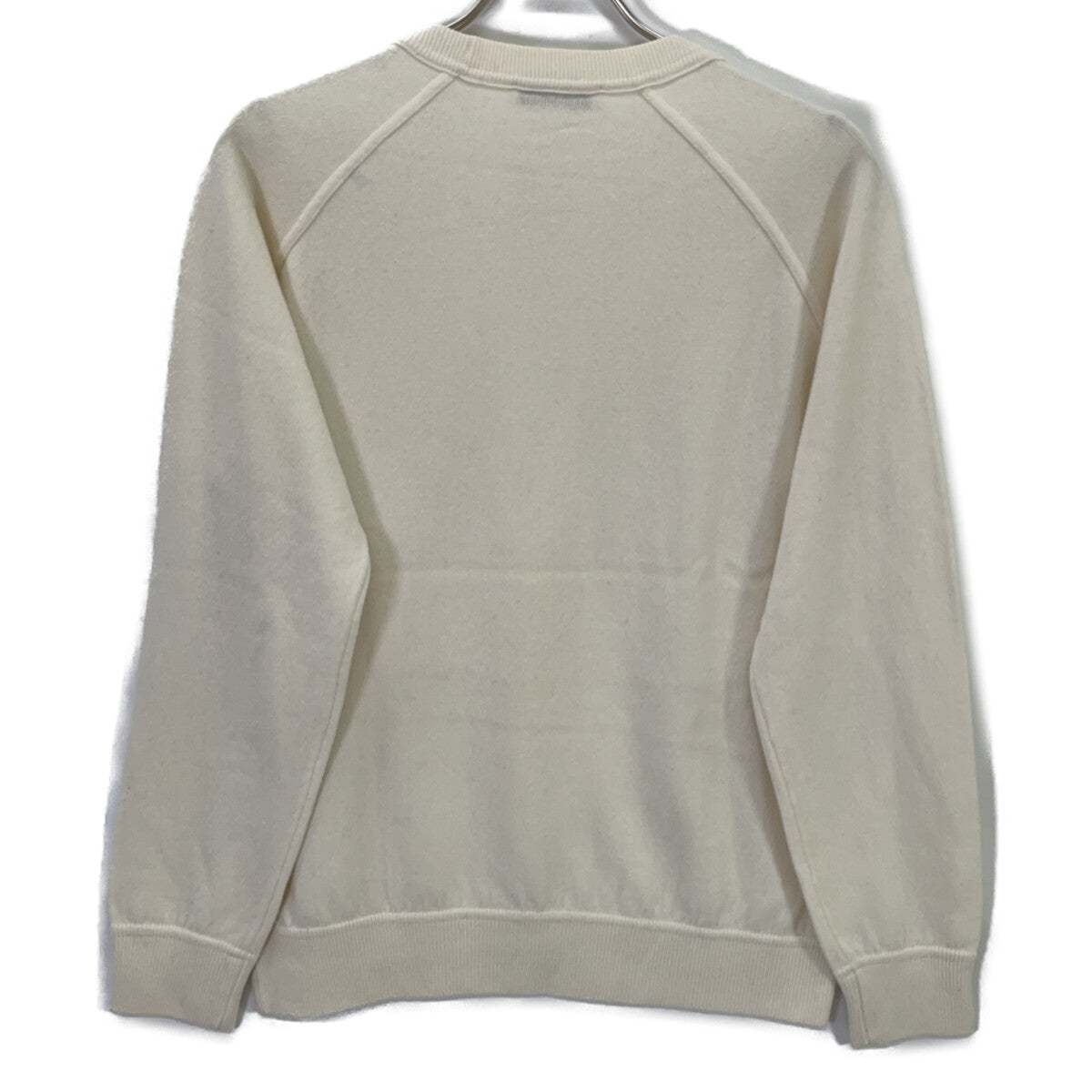 FILIPPO DE LAURENTIIS Ivory 100% Cashmere Crew Neck Knit Top 50