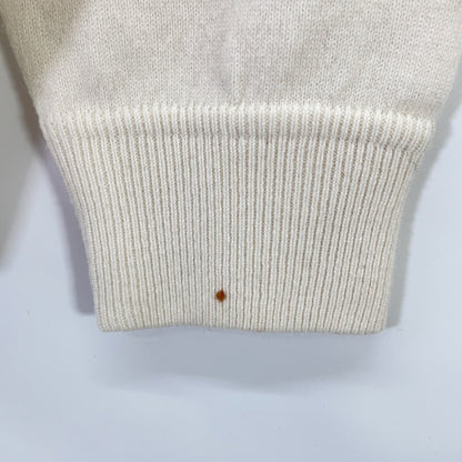 FILIPPO DE LAURENTIIS Ivory 100% Cashmere Crew Neck Knit Top 50