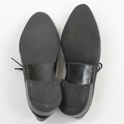 3 Eyelet Stitch Design Leather Shoes 7 EE Mens