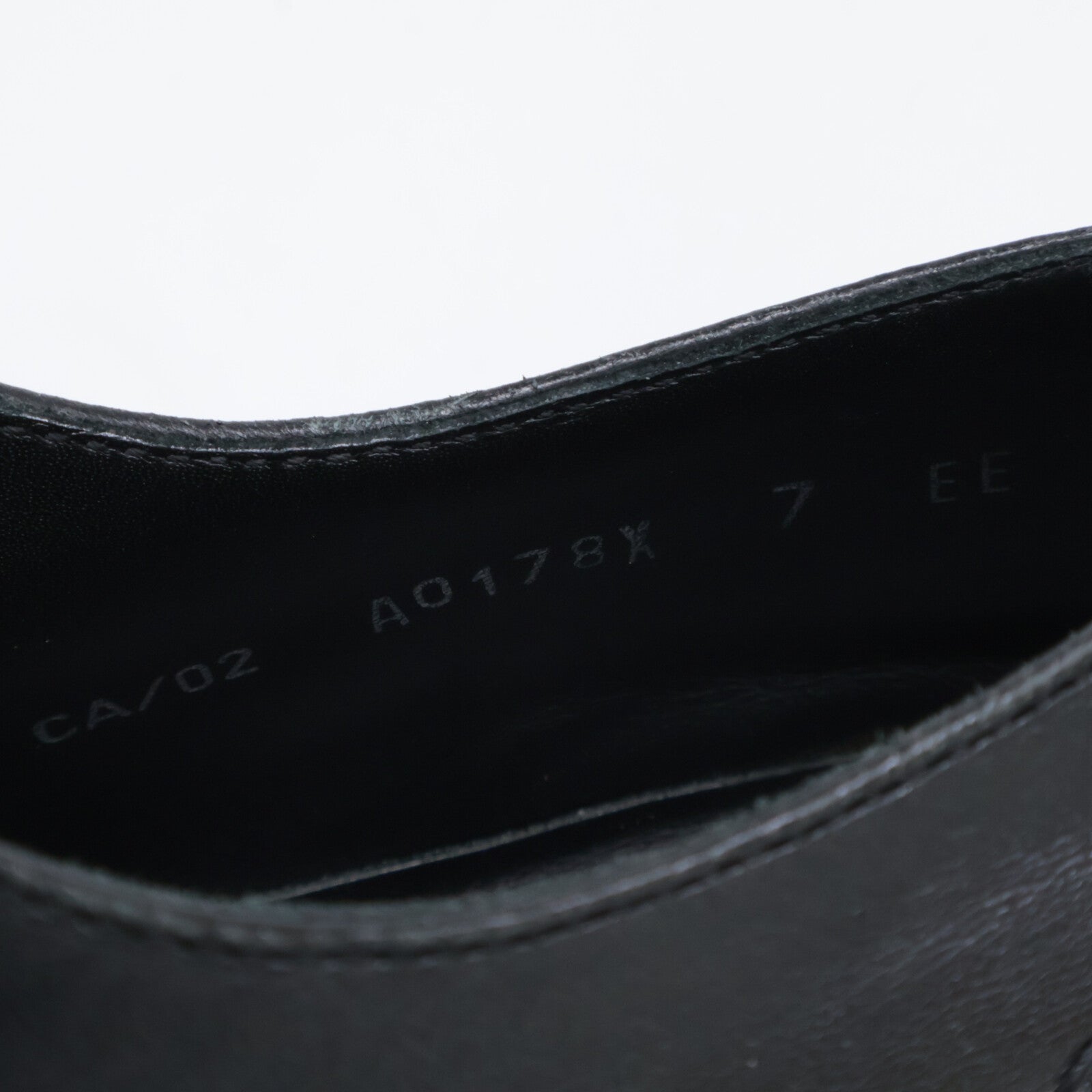 3 Eyelet Stitch Design Leather Shoes 7 EE Mens