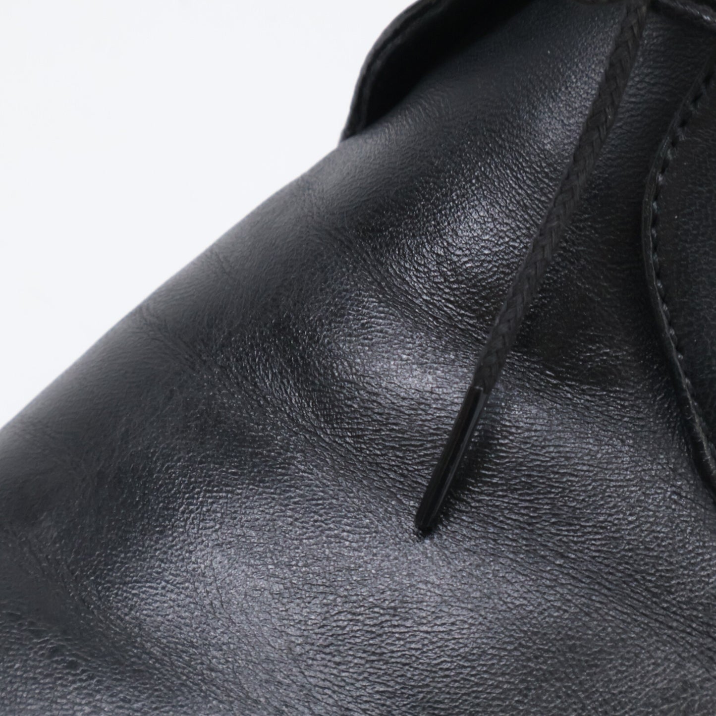 3 Eyelet Stitch Design Leather Shoes 7 EE Mens