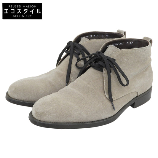 Salvatore Ferragamo サルヴァトーレフェラガモ スエード チャッカブーツ メンズ グレー 7 2E シューズ 7 2E