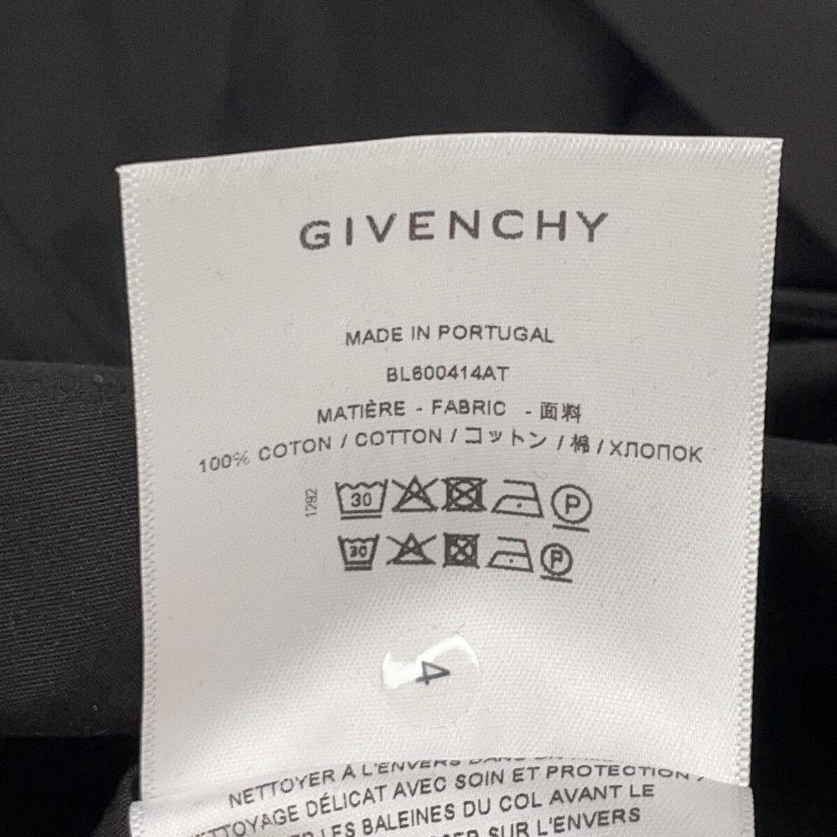 GIVENCHY ジバンシィ BL600414AT ブラック 長袖シャツ トップス