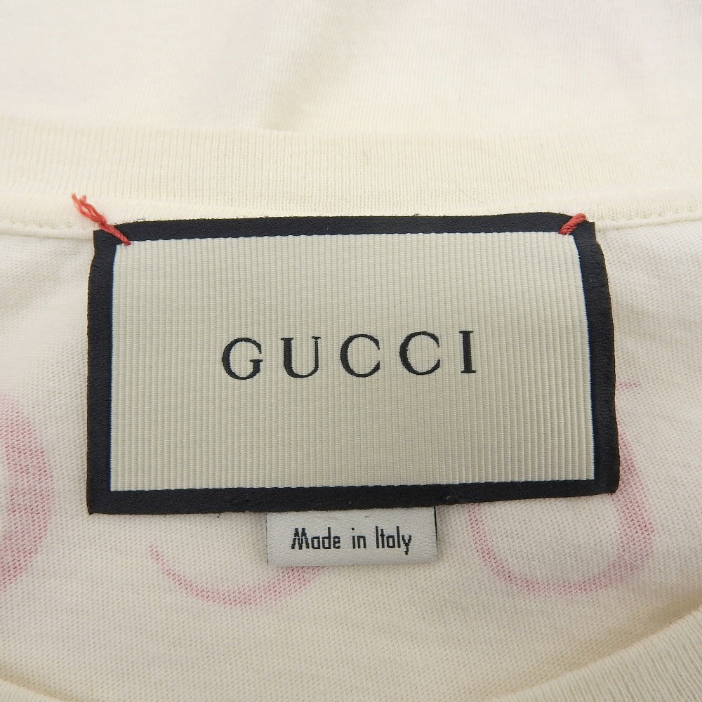 GUCCI Shark Print T-Shirt Top Men's Ivory 493117X3N86 XS Top