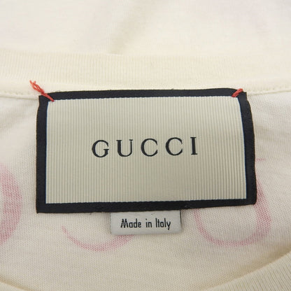 GUCCI Shark Print T-Shirt Top Men's Ivory 493117X3N86 XS Top