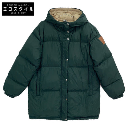 10010504 ｸﾞﾘｰﾝ ﾌｰﾃﾞｨｺｸｰﾝﾀﾞｳﾝｺｰﾄ コート M