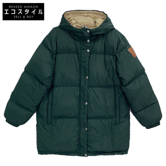 10010504 ｸﾞﾘｰﾝ ﾌｰﾃﾞｨｺｸｰﾝﾀﾞｳﾝｺｰﾄ コート M