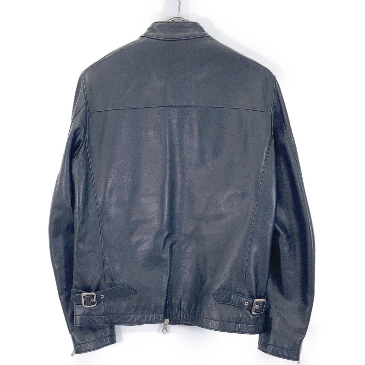 Cinquanta Black H-502 single-breasted motorcycle jacket Jacket