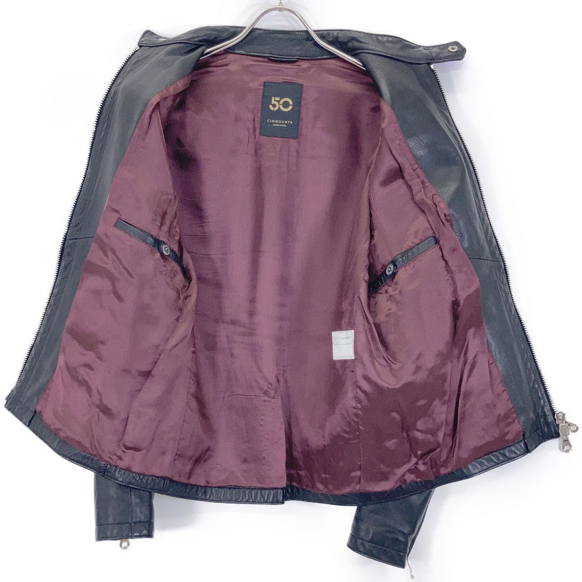BLACK H-502 SINGLE RIDER'S JACKET Jacket 46 Men's