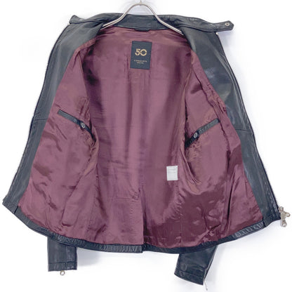 BLACK H-502 SINGLE RIDER'S JACKET Jacket 46 Men's
