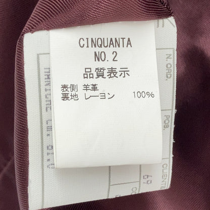 Cinquanta Black H-502 single-breasted motorcycle jacket Jacket