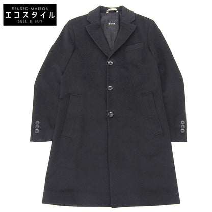 HUGO BOSS 雨果博斯 H-hyde-224 立领大衣 外套 男士 黑色 46 25AW 大衣