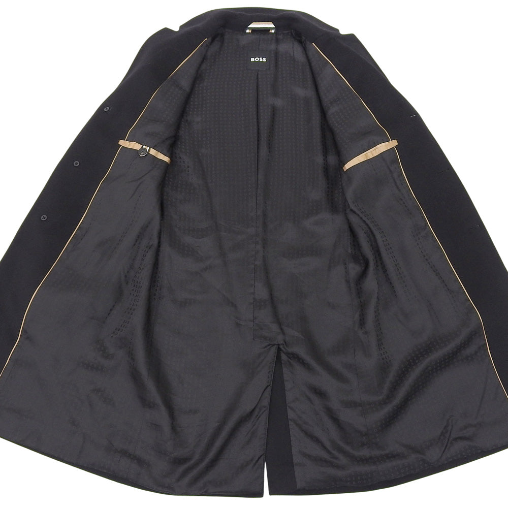 HUGO BOSS 雨果博斯 H-hyde-224 立领大衣 外套 男士 黑色 46 25AW 大衣