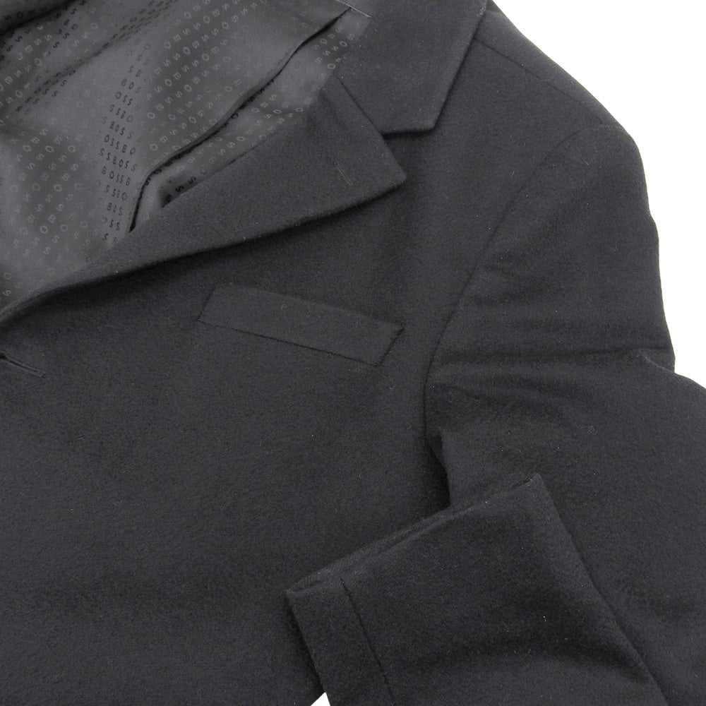 HUGO BOSS 雨果博斯 H-hyde-224 立领大衣 外套 男士 黑色 46 25AW 大衣