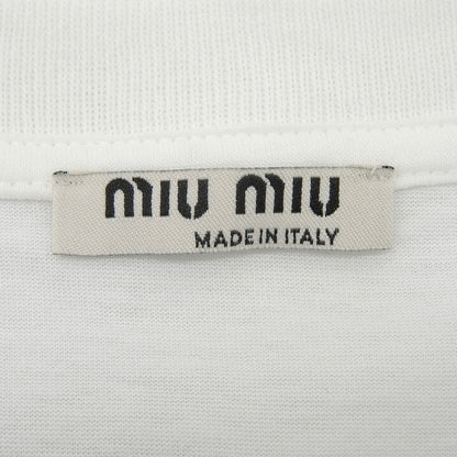 MIUMIU Cherry Short Sleeve T-shirt Top Women's White XS MJN170 19SS Top