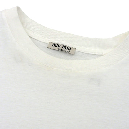 MIUMIU Cherry Short Sleeve T-shirt Top Women's White XS MJN170 19SS Top