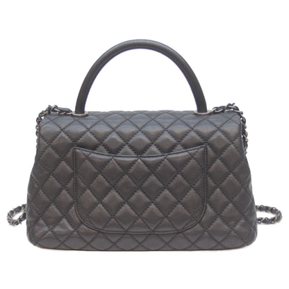 CHANEL シャネル 21番台 A92991 黒 シルバー金具 キャビア マトラッセ ココハンドル29 ハンドバッグ