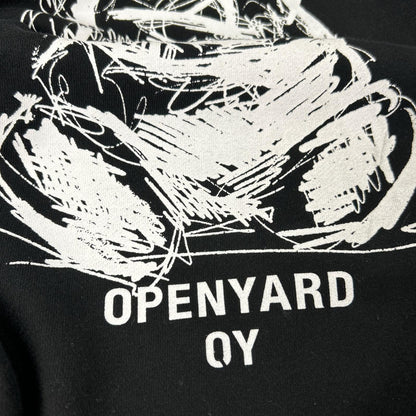 OY オーワイ OPENYARD ブラック ジップアップ パーカ トップス