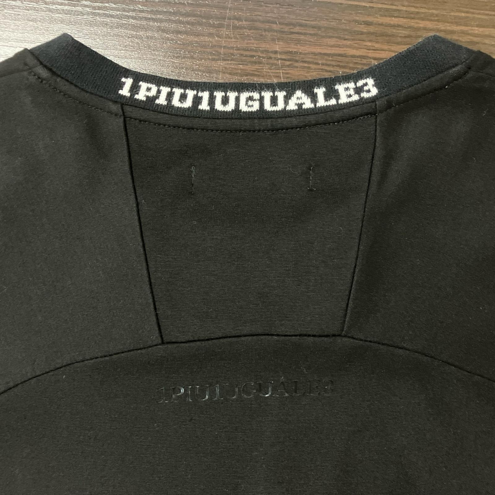 1piu1uguale3 ウノピゥウノウグァーレトレ RONE013 黒 オーバーサイズ Tシャツ トップス
