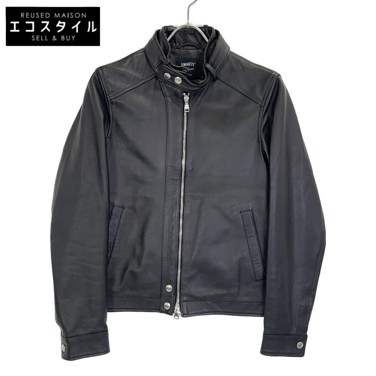 EMMETI Emmeti BEAMS Exclusive VALLICO SP Black Single Rider Jacket Jacket