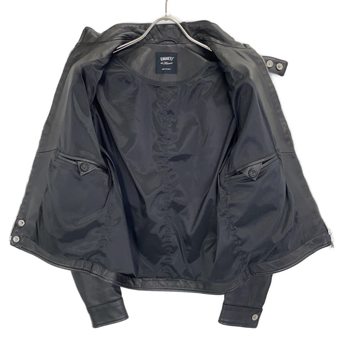 EMMETI Emmeti BEAMS Exclusive VALLICO SP Black Single Rider Jacket Jacket