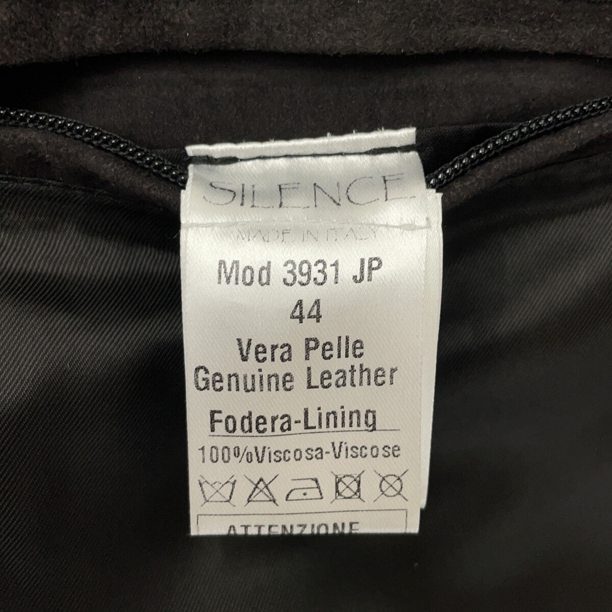 3931JP 麂皮山羊皮单排扣机车夹克 44 男士