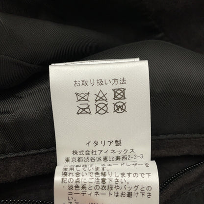 3931JP 麂皮山羊皮单排扣机车夹克 44 男士