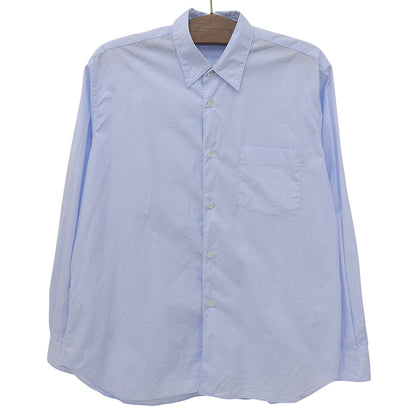 Sans limite サンリミット 美品 コットン ブロードボックスレギュラーカラーシャツ トップス メンズ ブルー O S2501101 トップス O