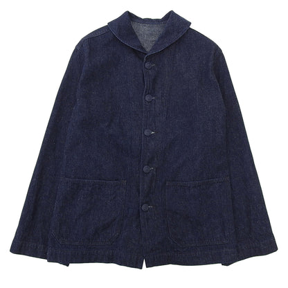 WAREHOUSE ウエアハウス 美品 Lot 2220 U.S.NAVY コットン ショールカラー カバーオール ジャケット メンズ ネイビー 38 24AW ジャケット 38