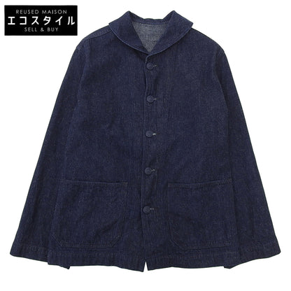 WAREHOUSE ウエアハウス 美品 Lot 2220 U.S.NAVY コットン ショールカラー カバーオール ジャケット メンズ ネイビー 38 24AW ジャケット 38