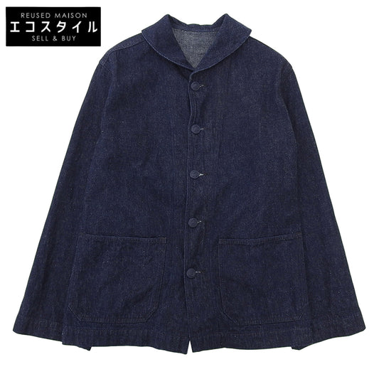 WAREHOUSE ウエアハウス 美品 Lot 2220 U.S.NAVY コットン ショールカラー カバーオール ジャケット メンズ ネイビー 38 24AW ジャケット 38