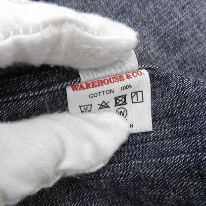 WAREHOUSE ウエアハウス 美品 Lot 2220 U.S.NAVY コットン ショールカラー カバーオール ジャケット メンズ ネイビー 38 24AW ジャケット 38