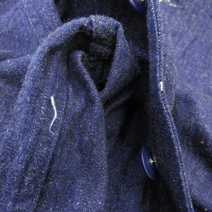 WAREHOUSE ウエアハウス 美品 Lot 2220 U.S.NAVY コットン ショールカラー カバーオール ジャケット メンズ ネイビー 38 24AW ジャケット 38