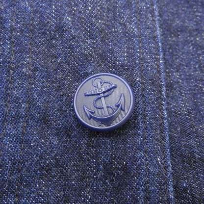 WAREHOUSE ウエアハウス 美品 Lot 2220 U.S.NAVY コットン ショールカラー カバーオール ジャケット メンズ ネイビー 38 24AW ジャケット 38