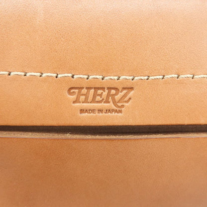 HERZ ヘルツ 美品 棒屋根かぶせバッグ 3WAY ハンドバッグ ショルダーバッグ リュック メンズ キャメル CW-147-MH ハンドバッグ