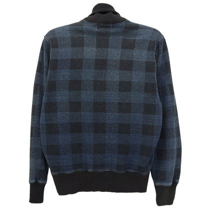 RRL ダブルアールエル 美品 コットン チェック柄 ジップジャケット メンズ インディゴ S MNRRKNI16810059 ジャケット