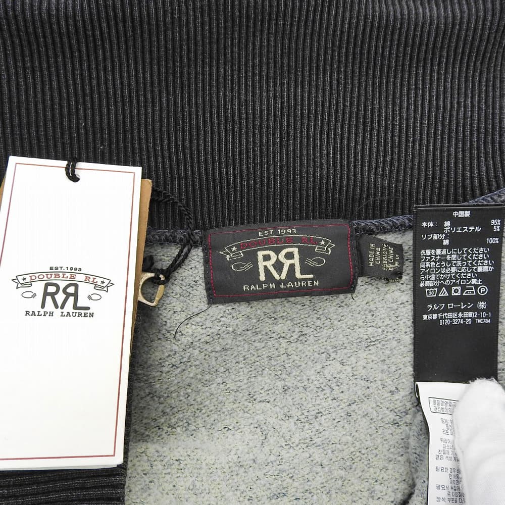 RRL ダブルアールエル 美品 コットン チェック柄 ジップジャケット メンズ インディゴ S MNRRKNI16810059 ジャケット S