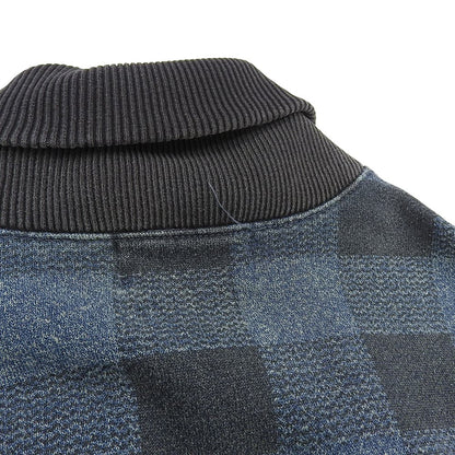 RRL ダブルアールエル 美品 コットン チェック柄 ジップジャケット メンズ インディゴ S MNRRKNI16810059 ジャケット S