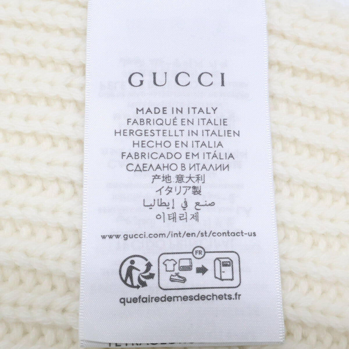 【新品同款】773426 3GB02 9200 双G标志羊毛羊绒围巾 25X180厘米 女士