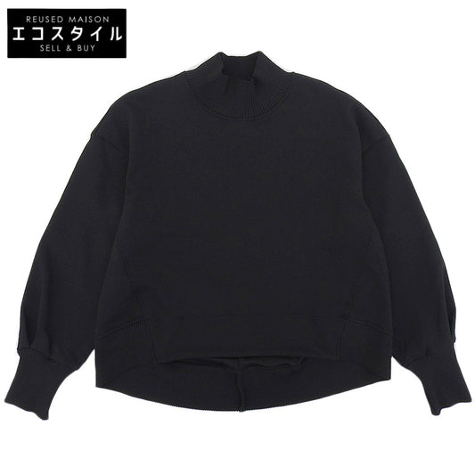 美品 ニットドッキングカットソー≪洗濯機で洗える≫ トップス レディース 黒 ブラック 38 3107-47013 トップス 38 レディース