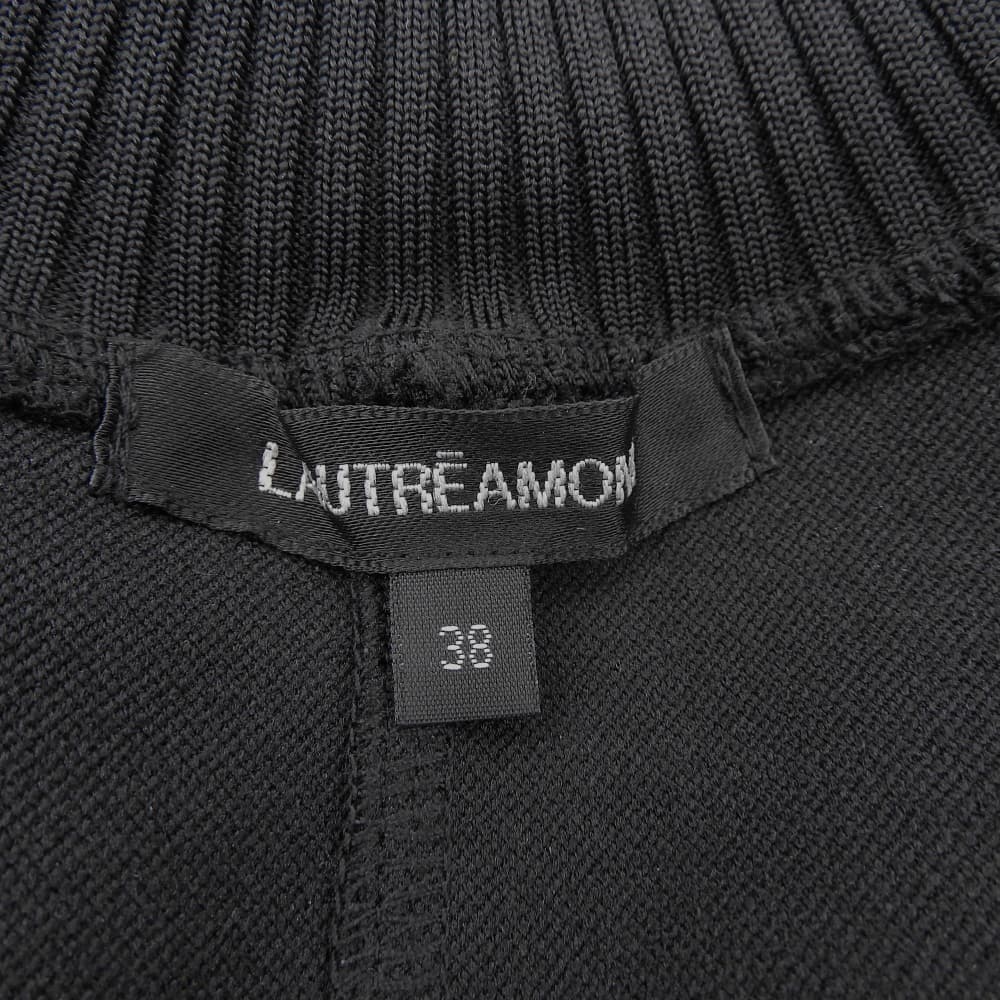 LAUTREAMONT ロートレアモン 美品 ニットドッキングカットソー≪洗濯機で洗える≫ トップス レディース 黒 ブラック 38 3107-47013 トップス