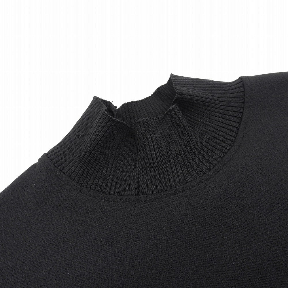 LAUTREAMONT ロートレアモン 美品 ニットドッキングカットソー≪洗濯機で洗える≫ トップス レディース 黒 ブラック 38 3107-47013 トップス