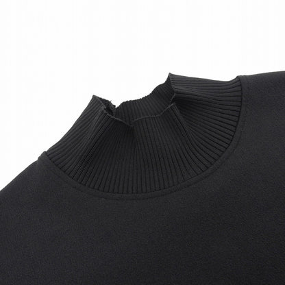 LAUTREAMONT ロートレアモン 美品 ニットドッキングカットソー≪洗濯機で洗える≫ トップス レディース 黒 ブラック 38 3107-47013 トップス