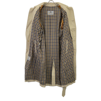 Aquascutum アクアスキュータム イギリス製 裏地チェック柄 トレンチコート コート