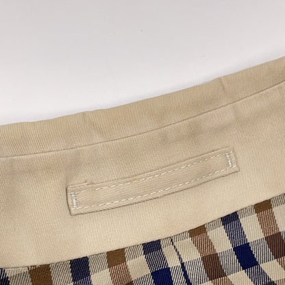 Aquascutum アクアスキュータム イギリス製 裏地チェック柄 トレンチコート コート