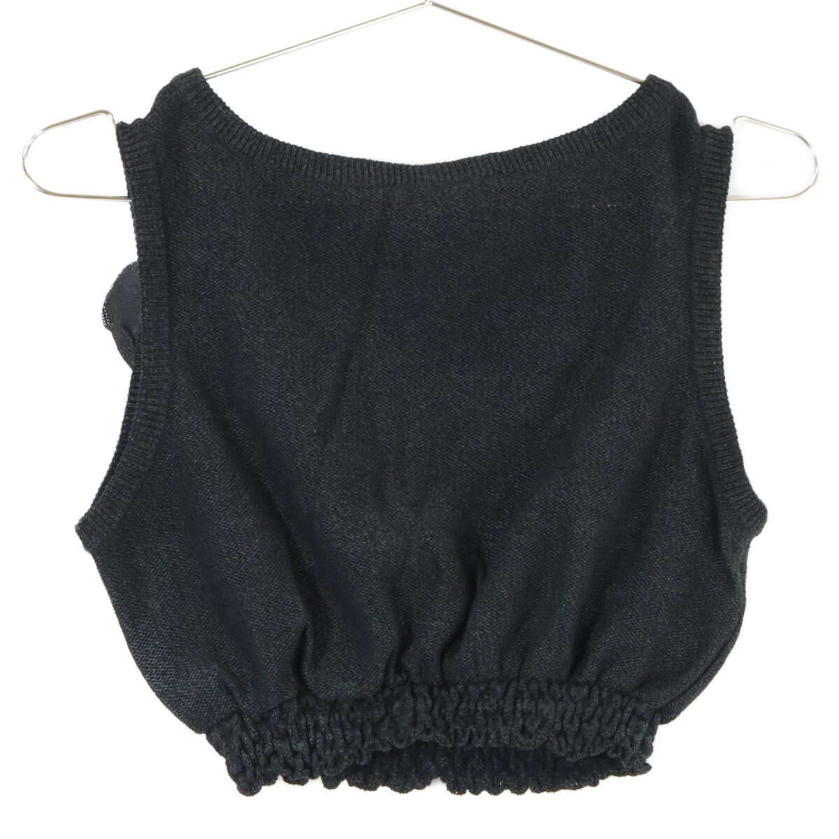 CHANEL 【Excellent/Domestic Regular】P61529K46806 Logo Knit Cropped Top/Skirt Suit Set-up